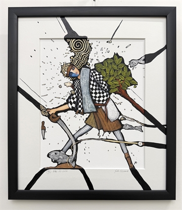 Giclee tryk " Jeg går bare lige i forvejen - I andre når vel frem på et tidspunkt " nummer 2/10